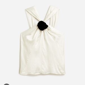 J.Crew rosette halter top